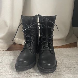 Frye Karen Lug Sole Combat Boots Women's Shoes